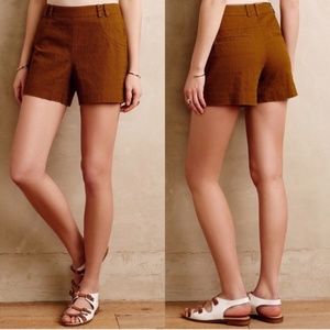Anthropologie Elevenses Safra Tailored Shorts